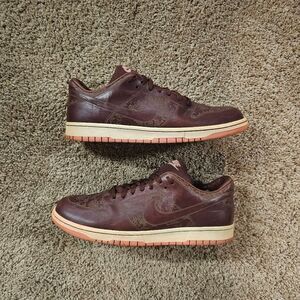 *RARE* Nike Dunk Low 1 Piece Brownstone British Milan Leather Men sz 11